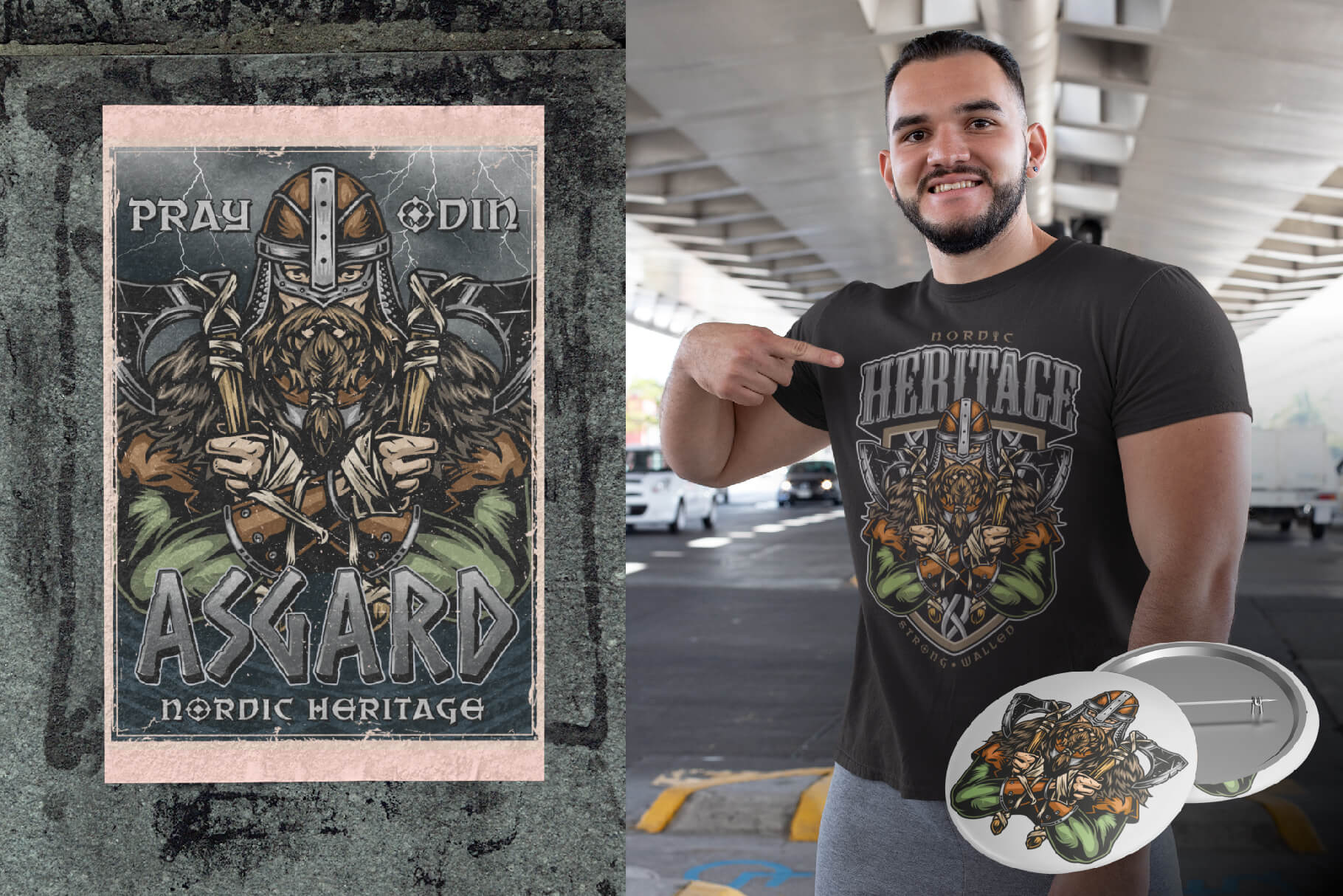 Viking Illustrations Set (9)