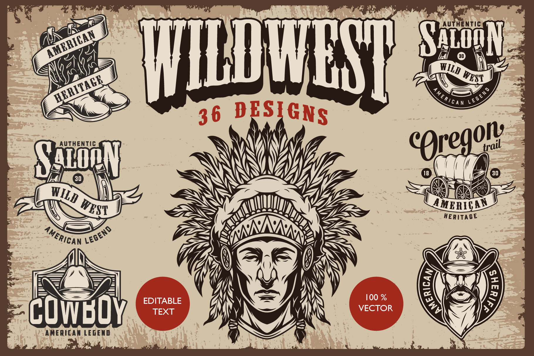 Wild West Design Templates (36)