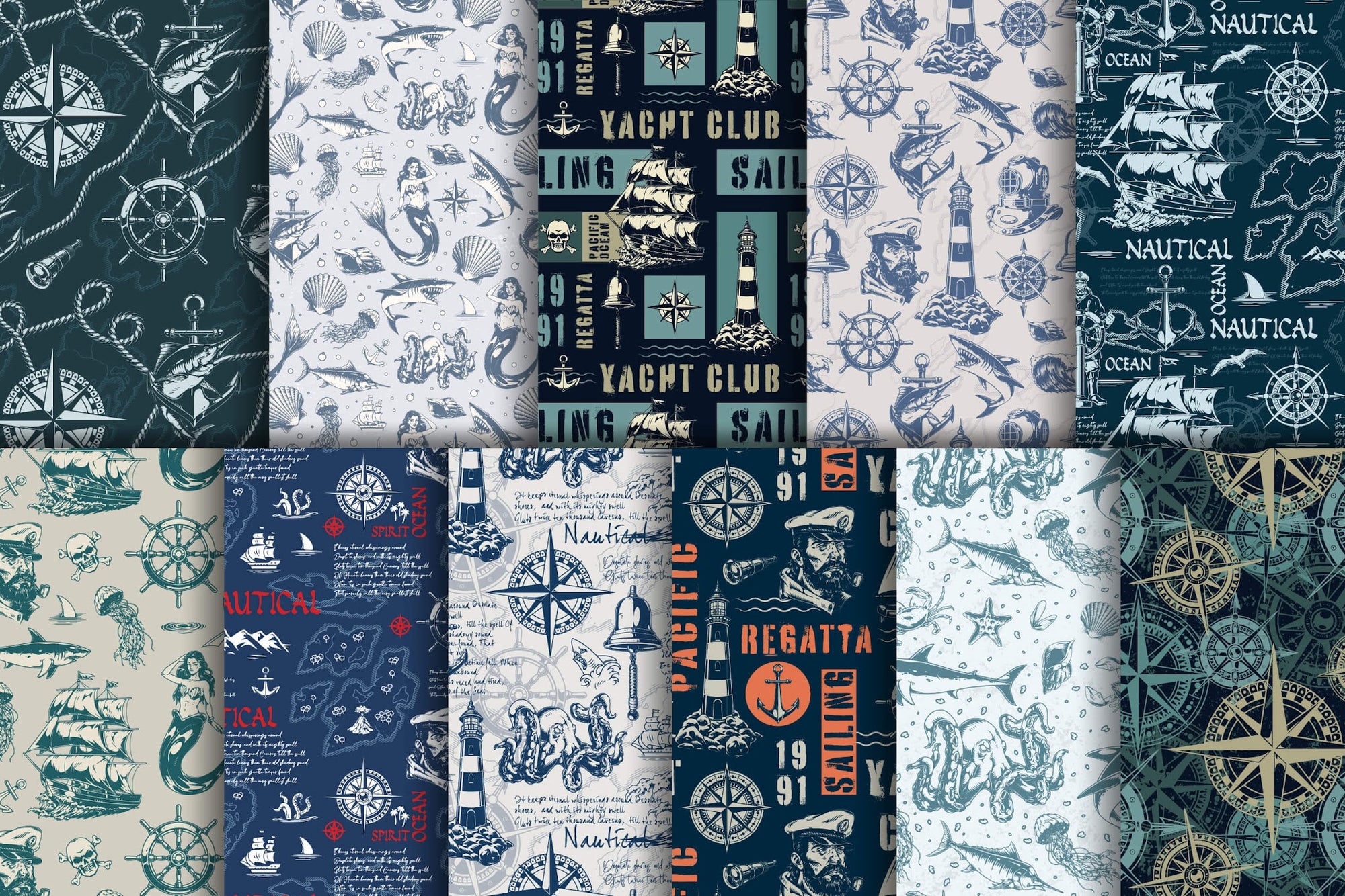 Vintage Nautical Patterns (33)