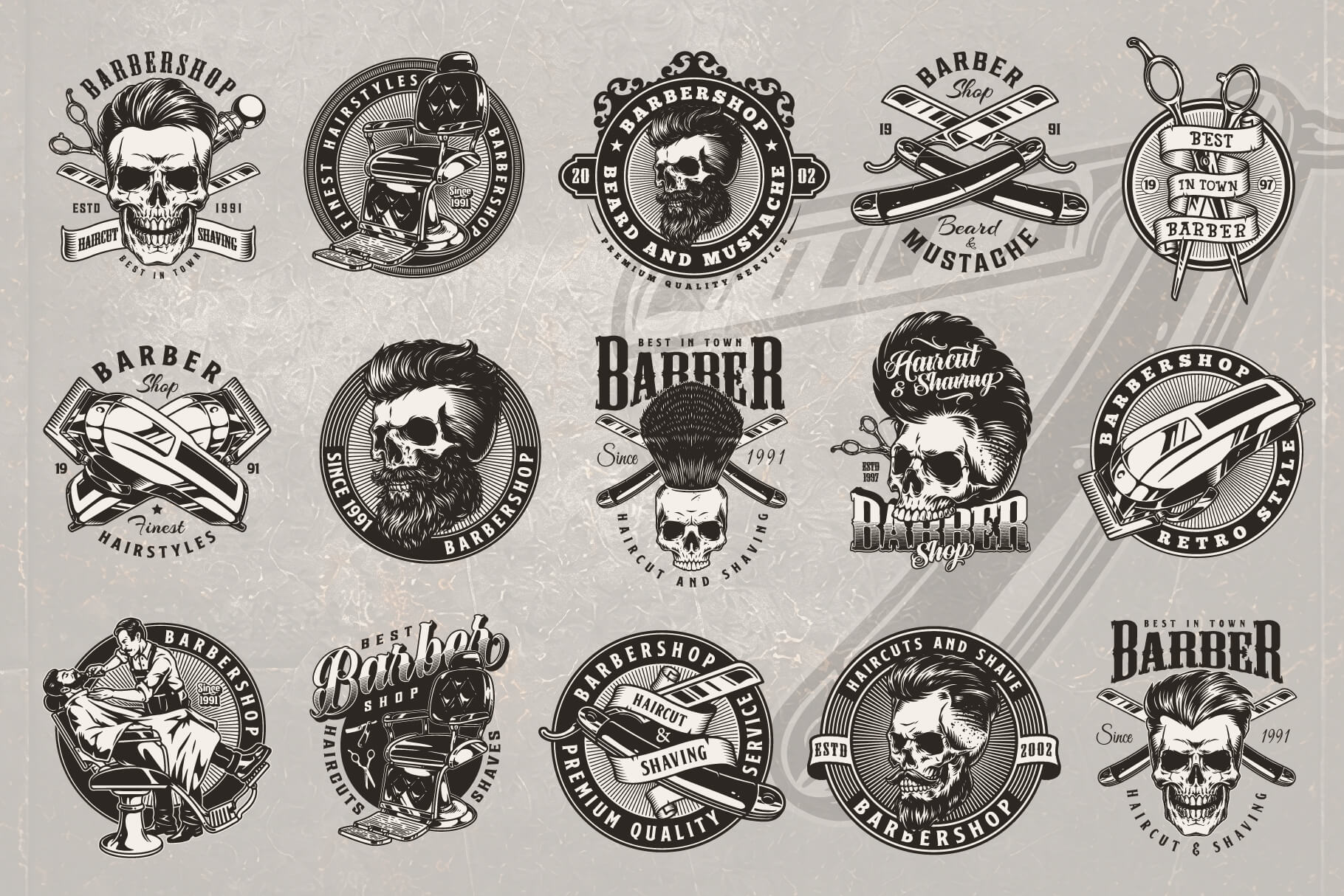 Bold Barbershop design templates – preview 1