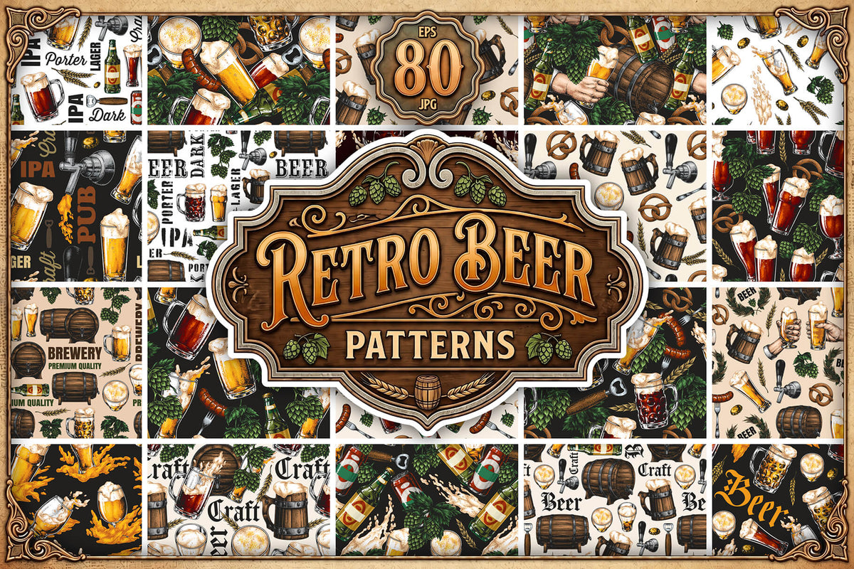 Retro Beer Patterns cover