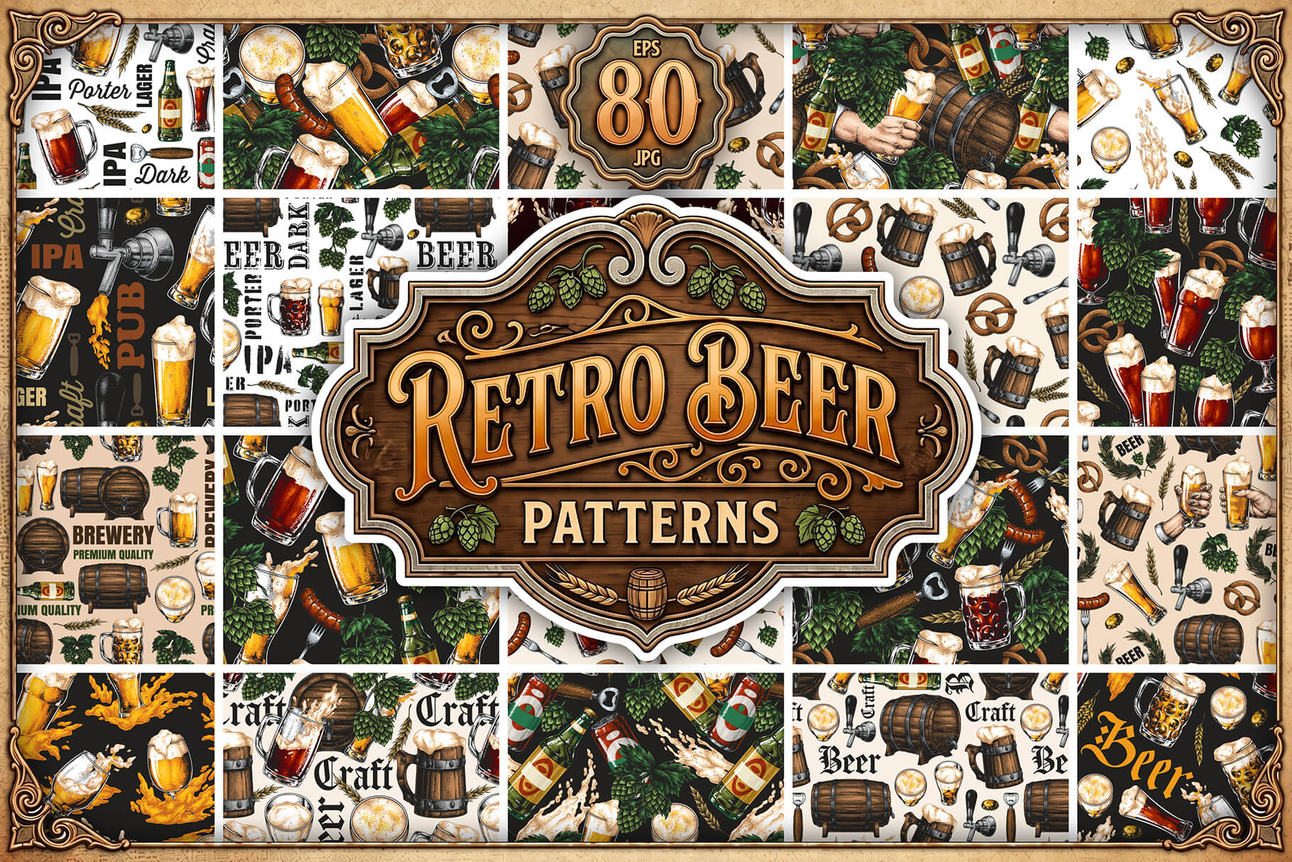 Retro Beer Patterns cover