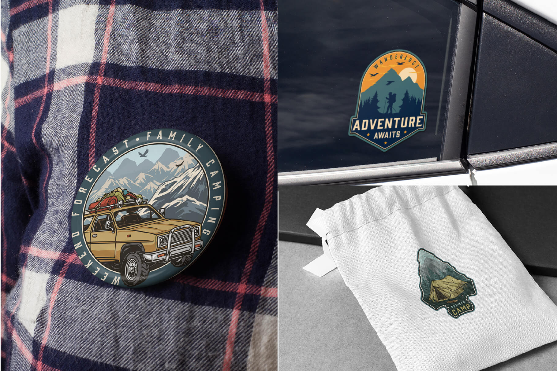 Retro Camping Badges (64)