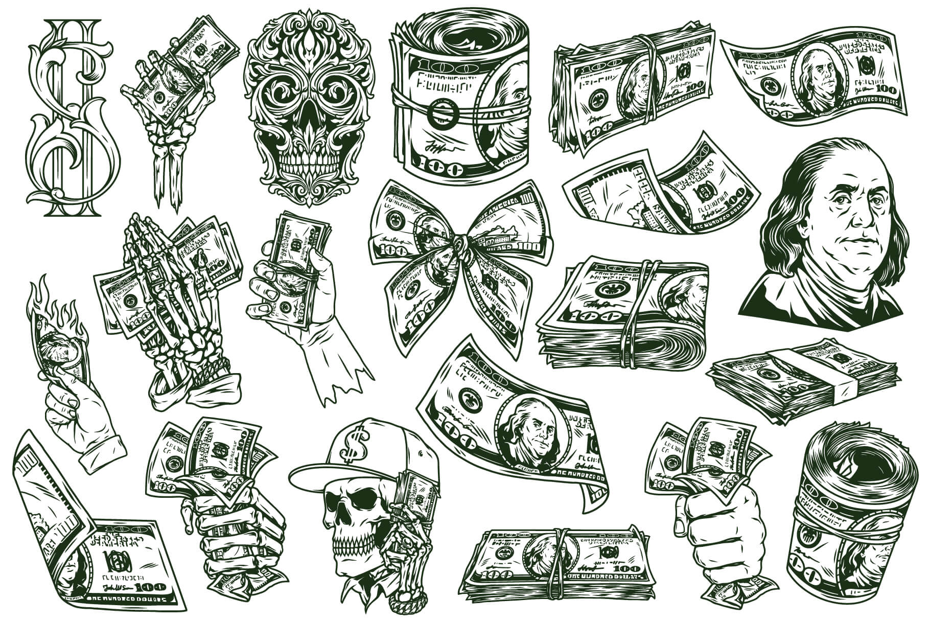Money Vector Illustrations (21)