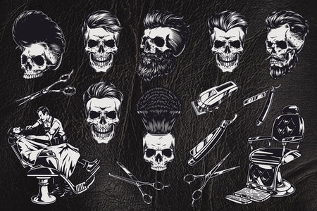 Bold Barbershop illustrations – preview 2