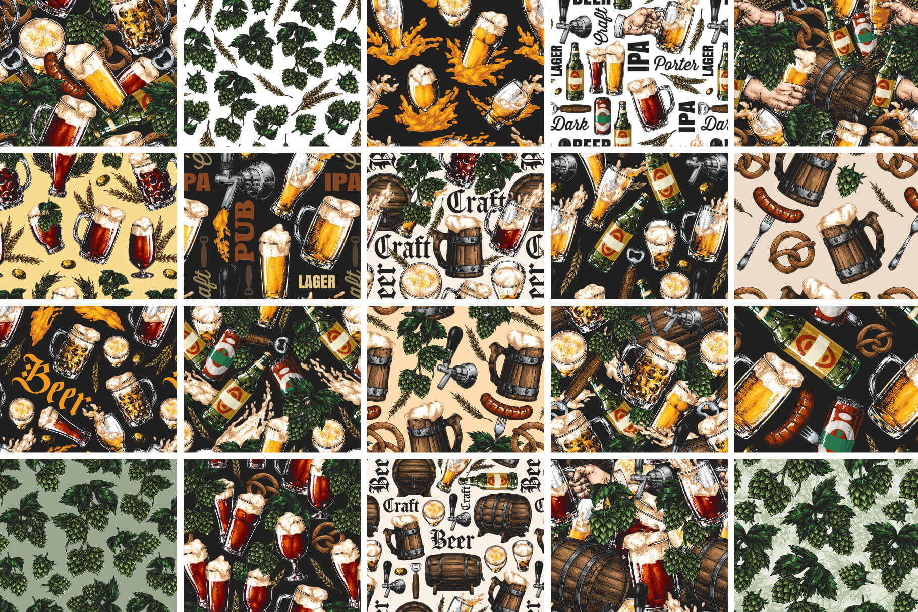 Retro Beer Patterns (80)
