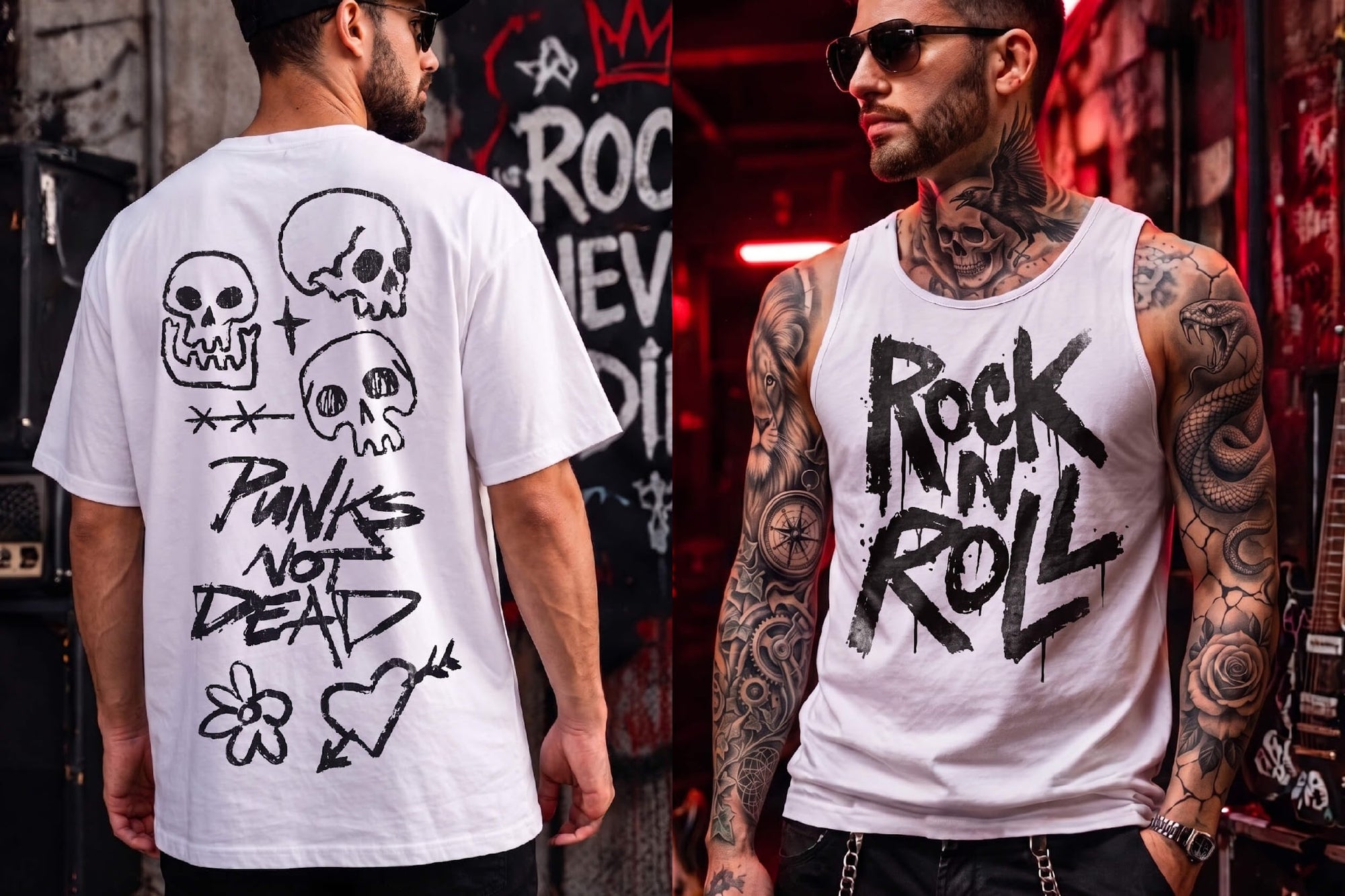 Rock Music Vector Illustrations (100)