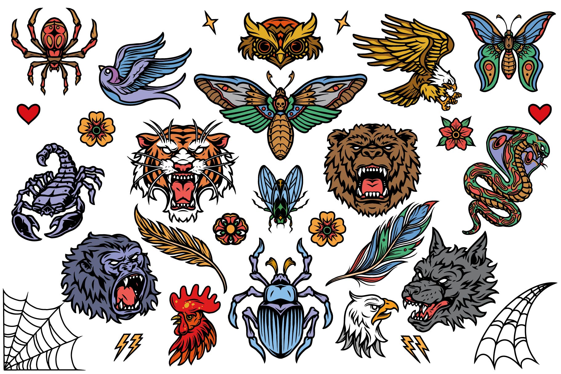 Classic Tattoo Illustrations (100)
