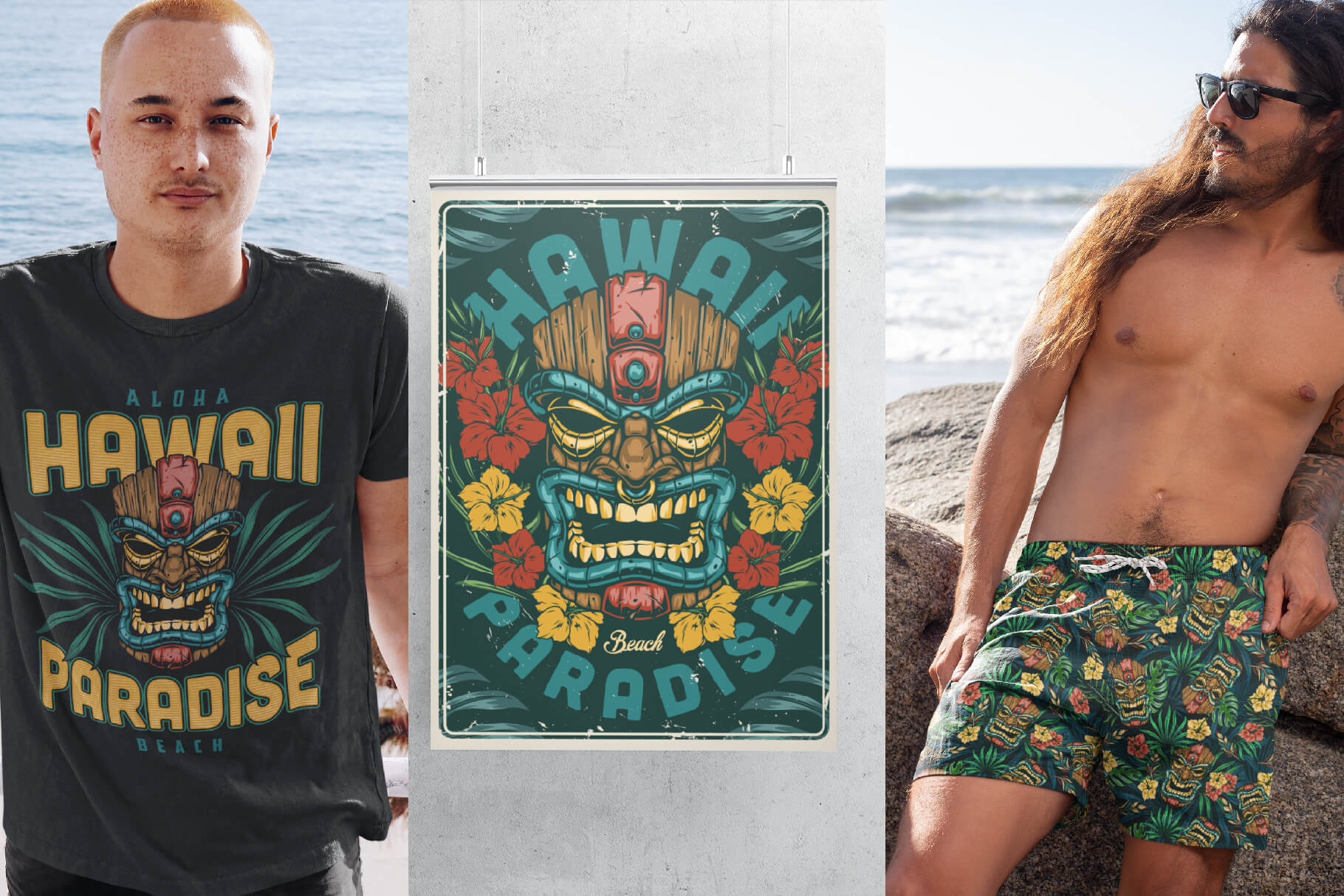 Surfing Illustrations Set (21)