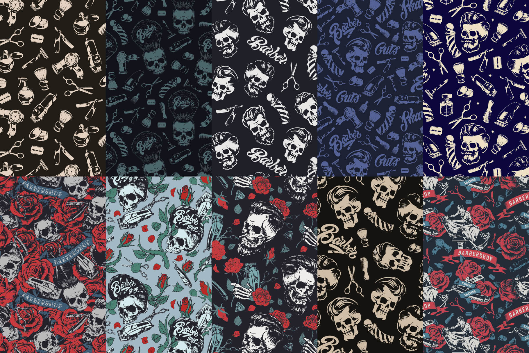 Bold Barbershop patterns – preview 1