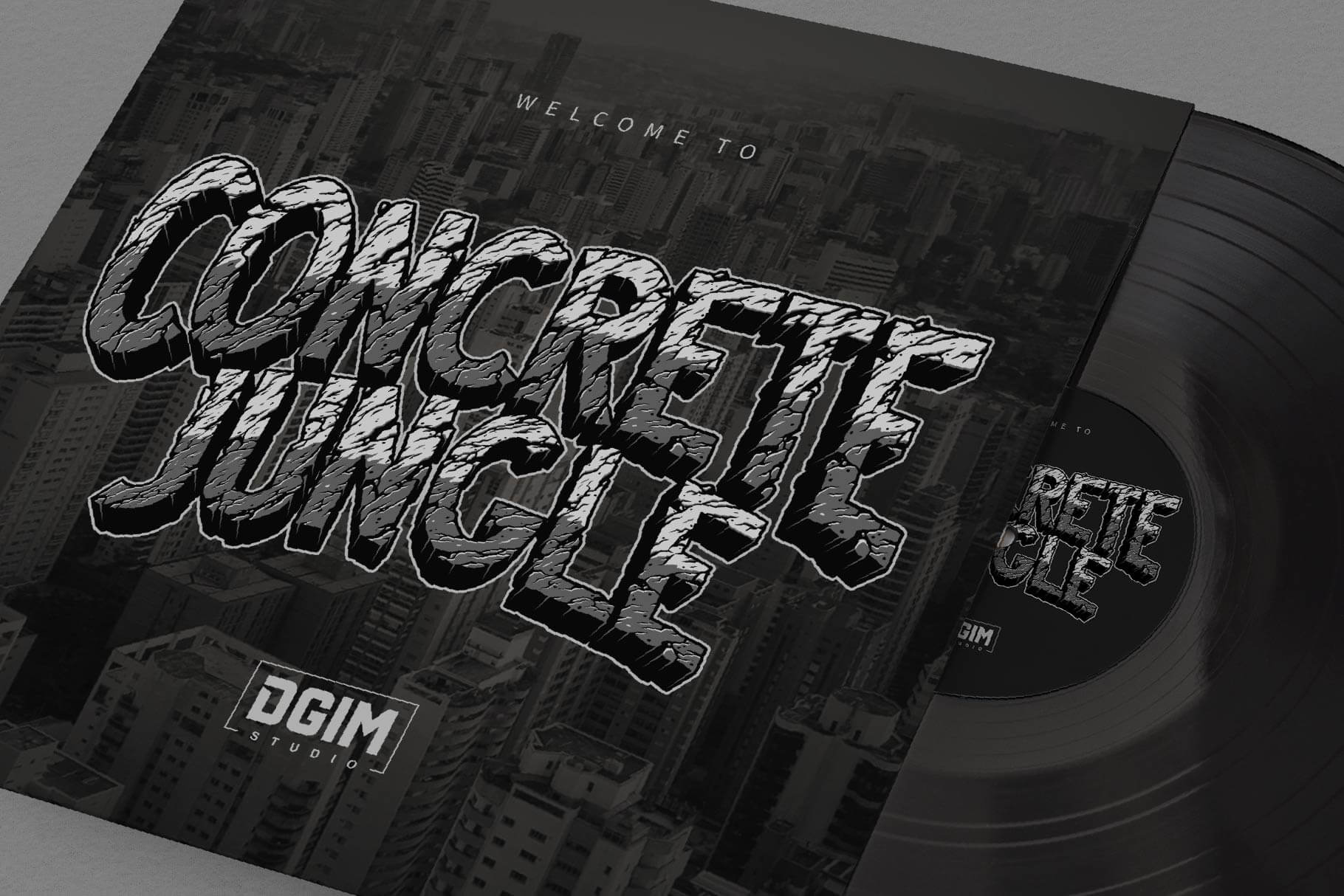 Desert Rock – Display Font Family with Cracked Stone Effect (15 Styles)