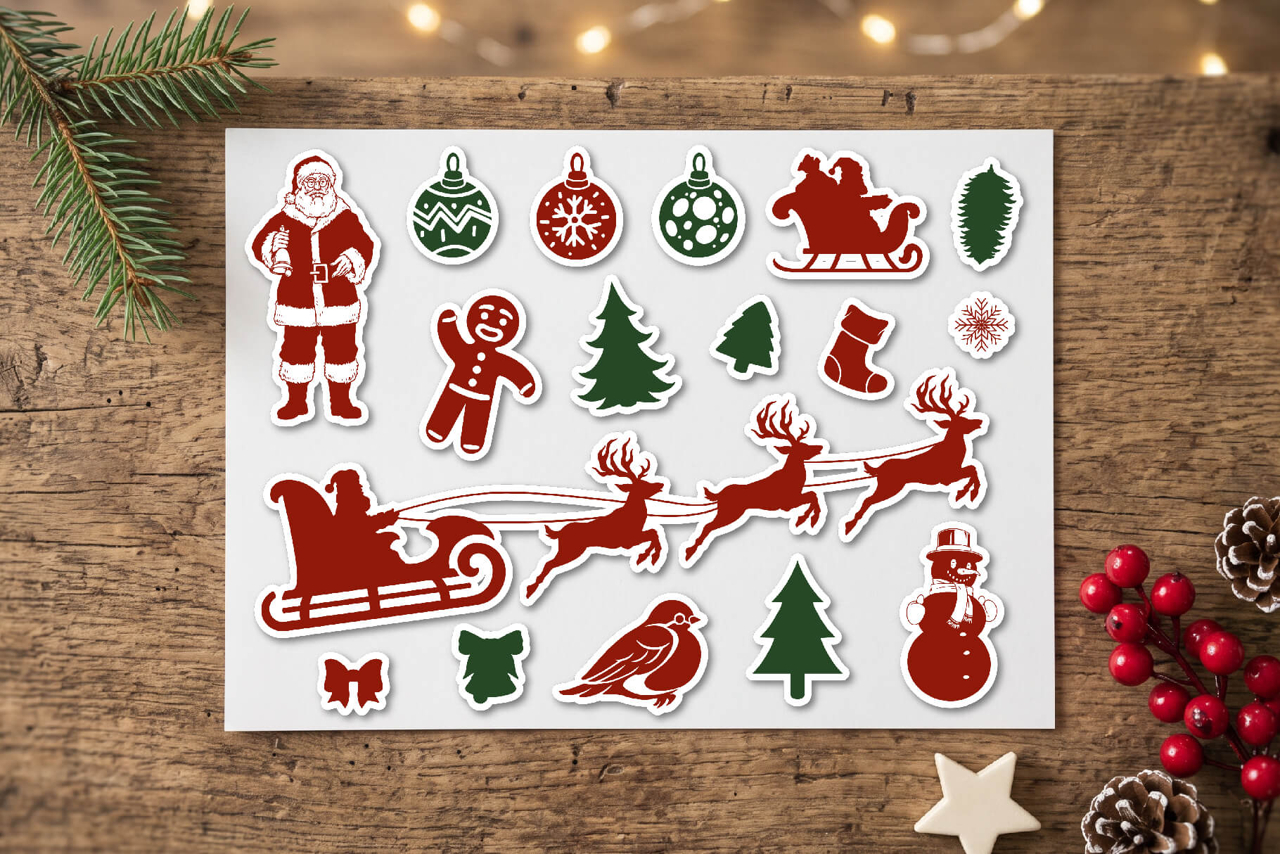 Classic Christmas Vector Silhouettes (107)