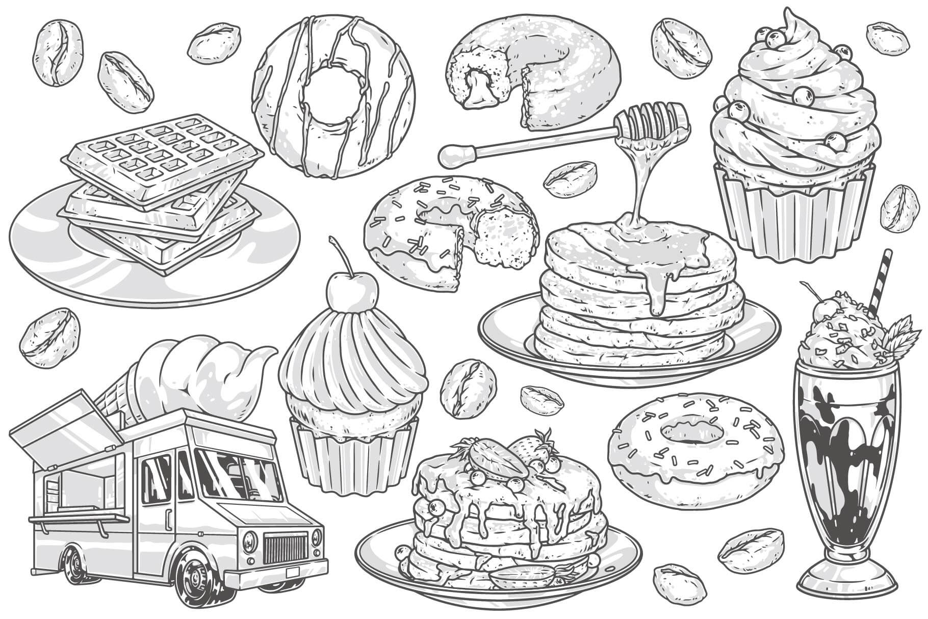 Dessert Illustrations (41)