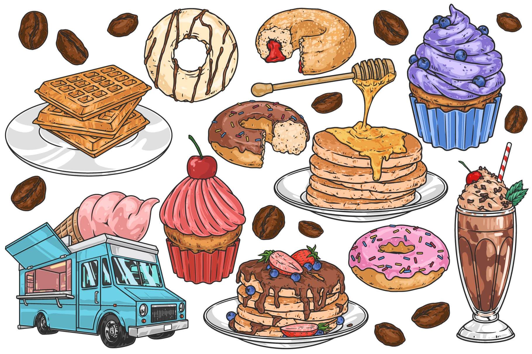 Dessert Illustrations (41)