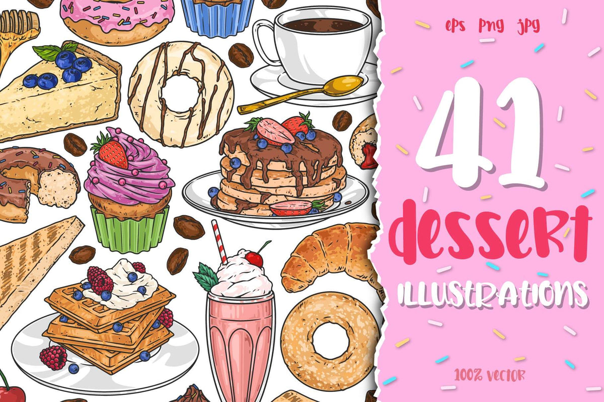Dessert Illustrations cover