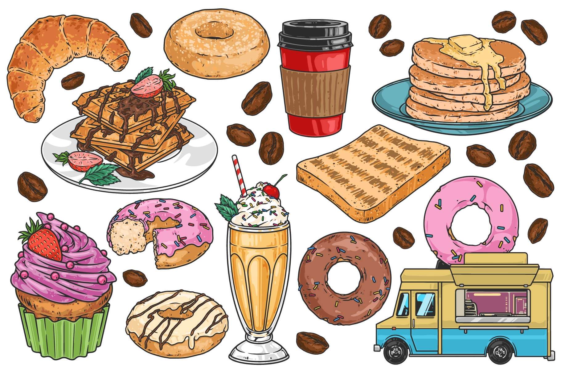 Dessert Illustrations (41)