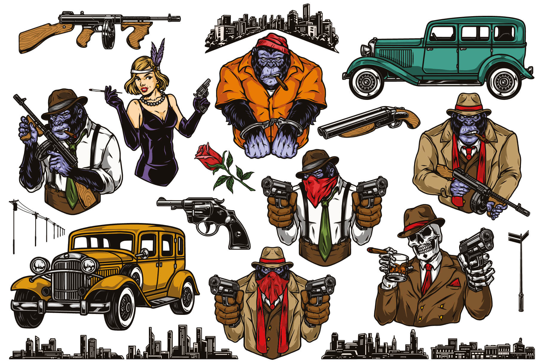 Mafia Illustrations (20)