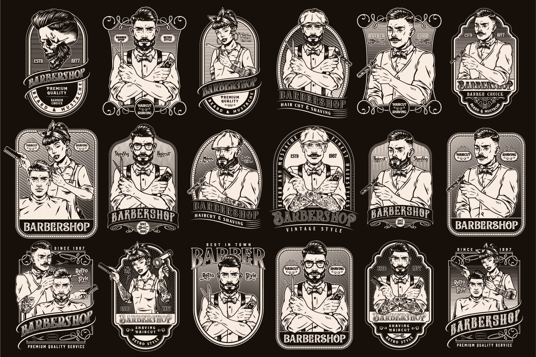 Barbershop Design Templates (45)