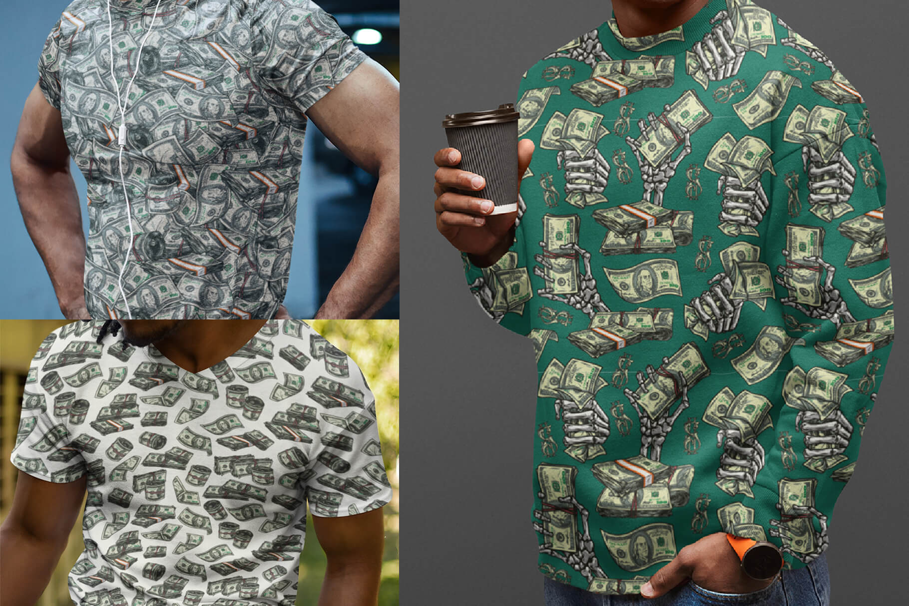 Money Hustle Seamless Patterns (50)