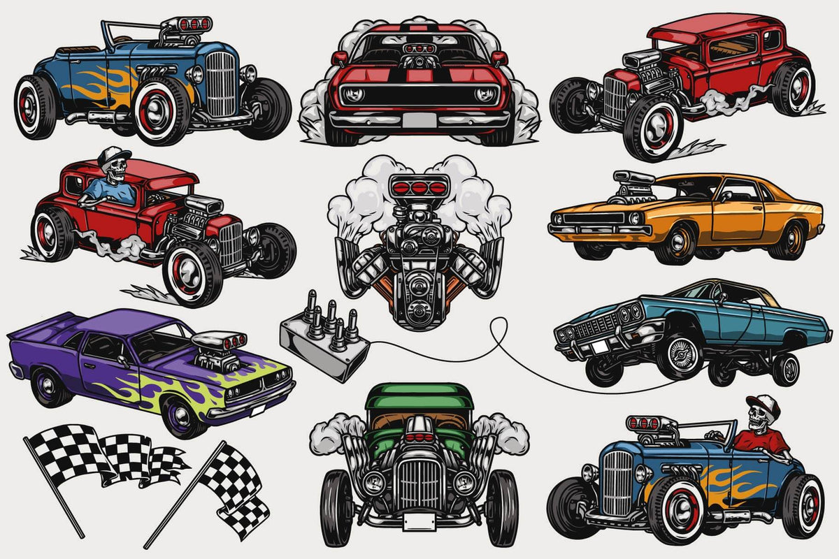 Custom Cars Illustrations cover