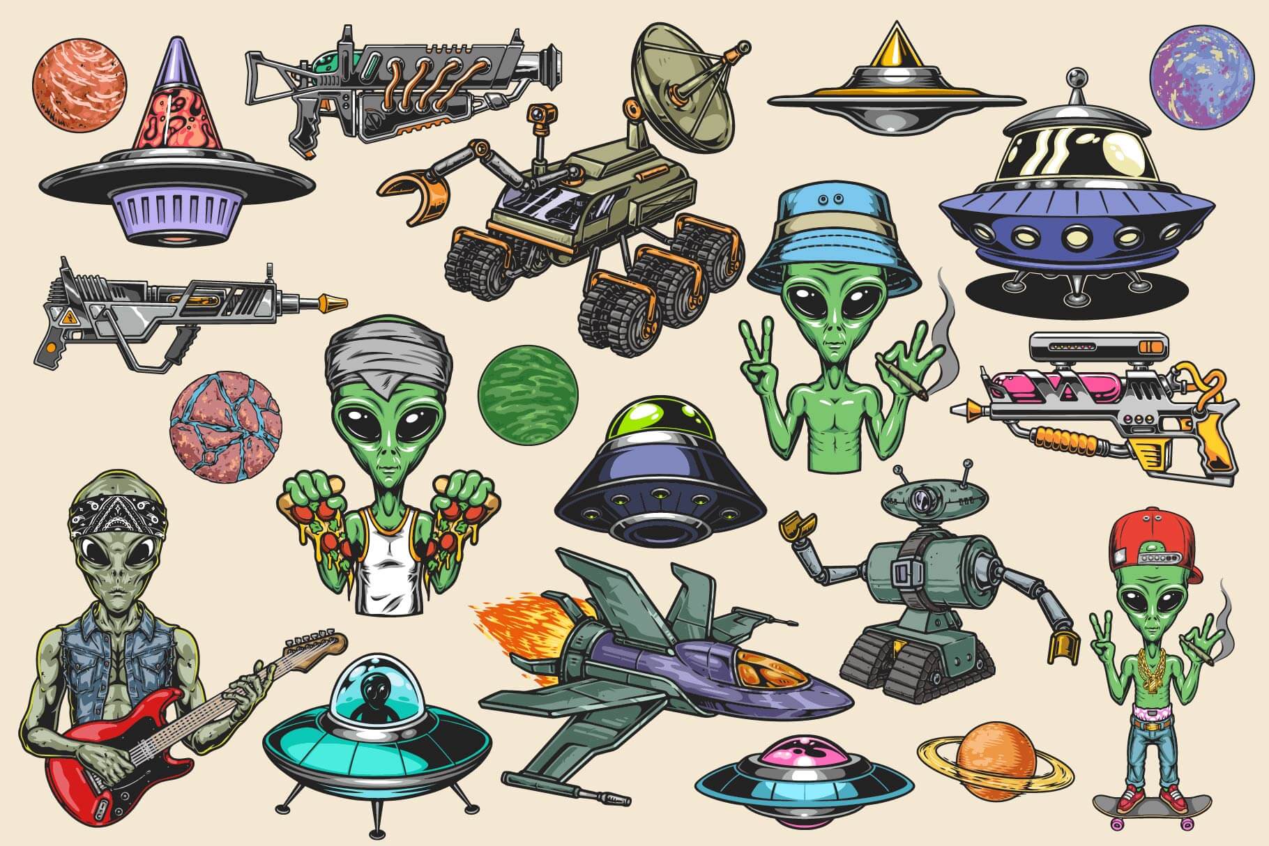 UFO Illustrations (22)