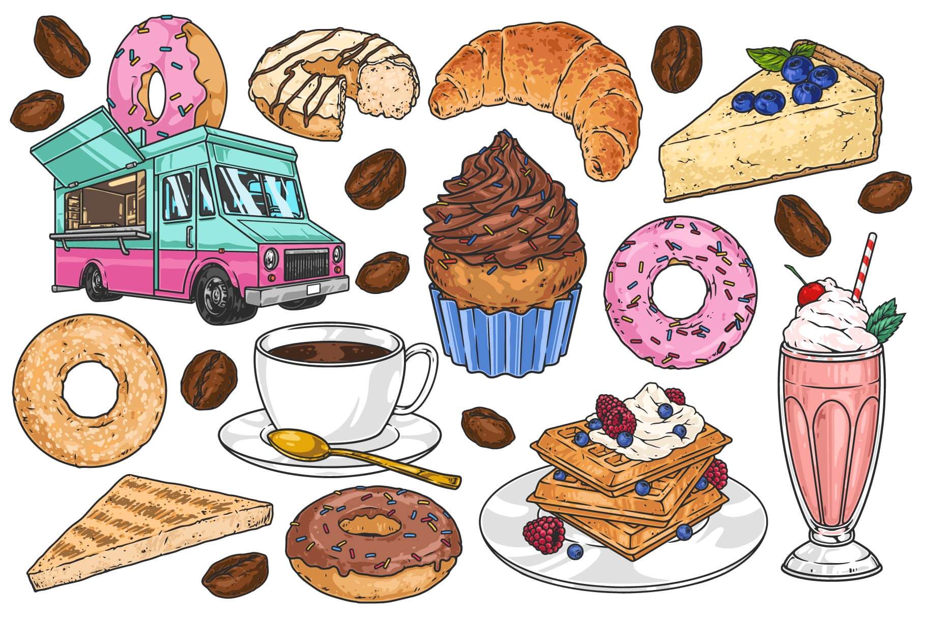 Dessert Illustrations (41)