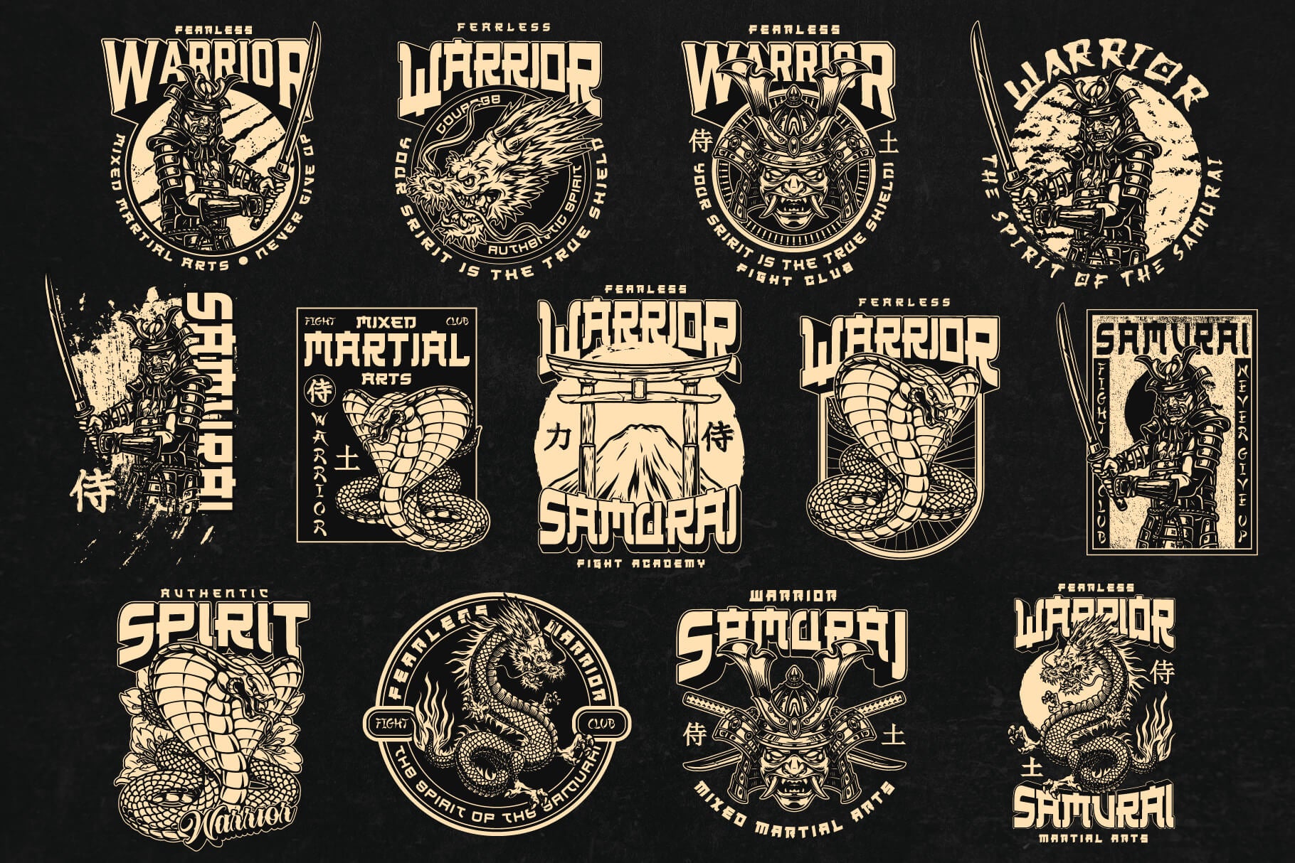 Samurai Design Templates (25)
