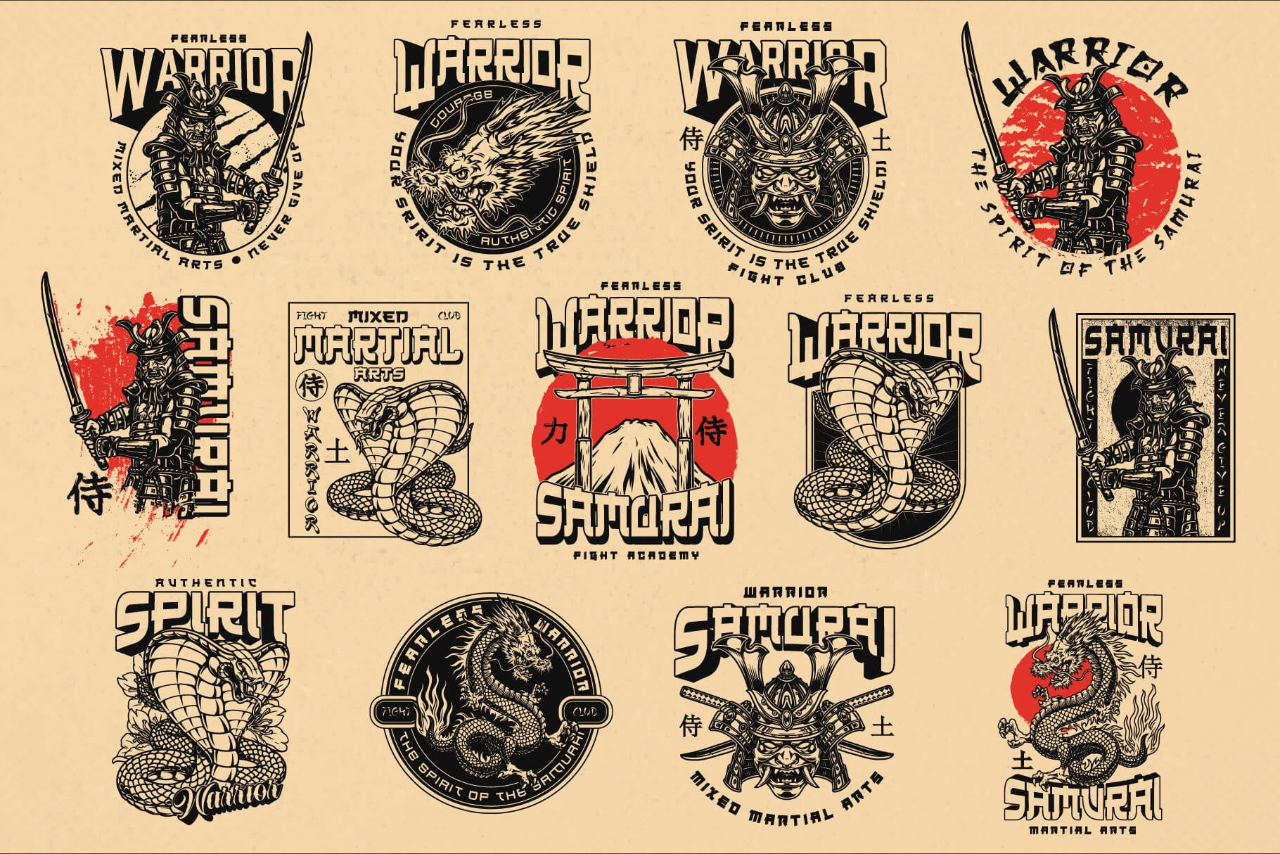 Samurai Design Templates (25)