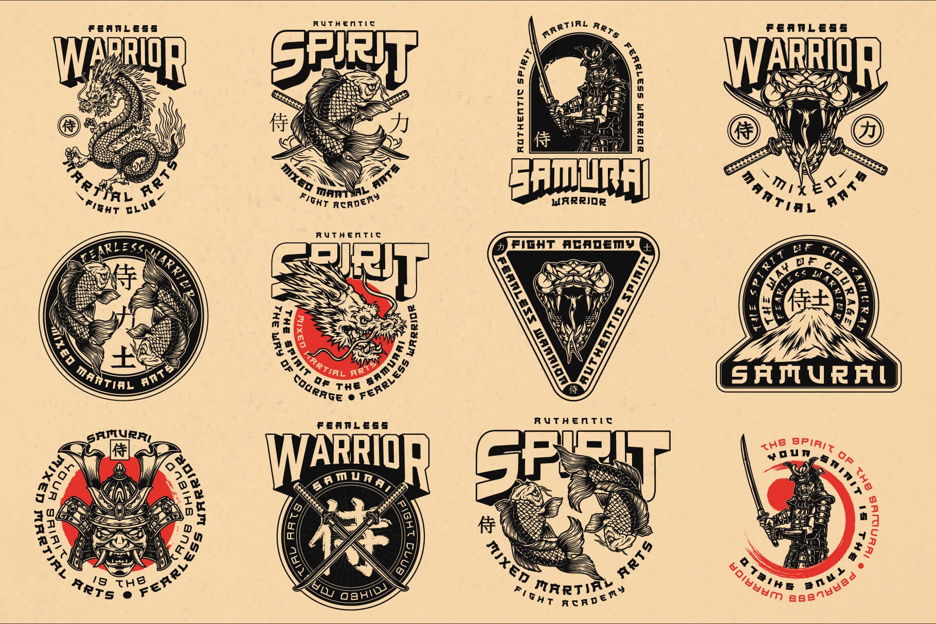 Samurai Design Templates (25)