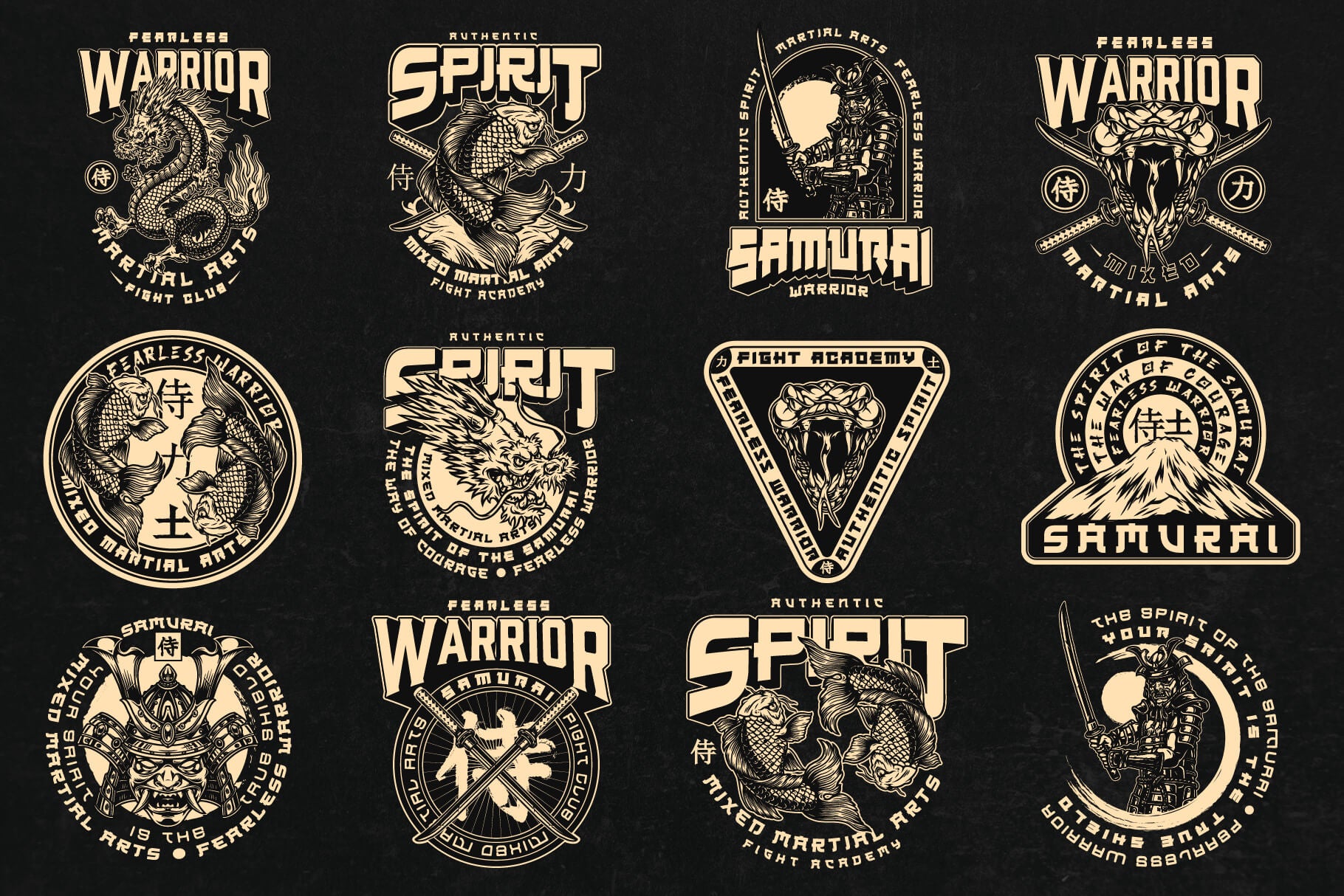 Samurai Design Templates (25)
