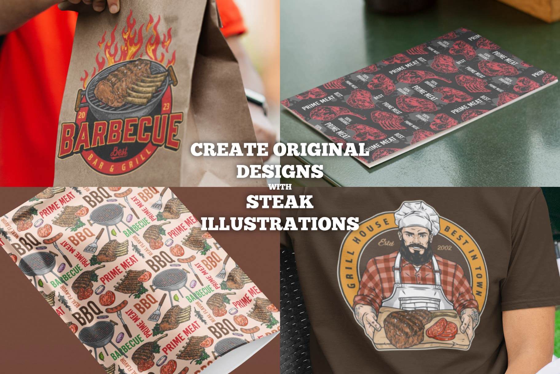 BBQ & Steak Illustrations (48)