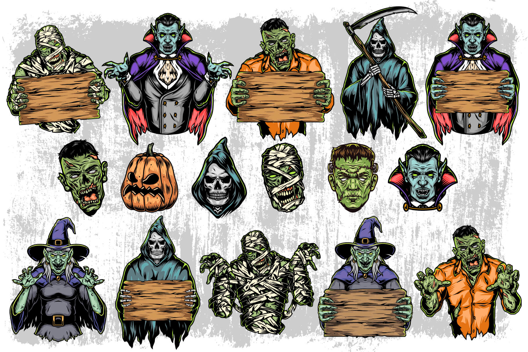 Halloween illustrations