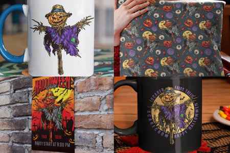 Halloween mockups