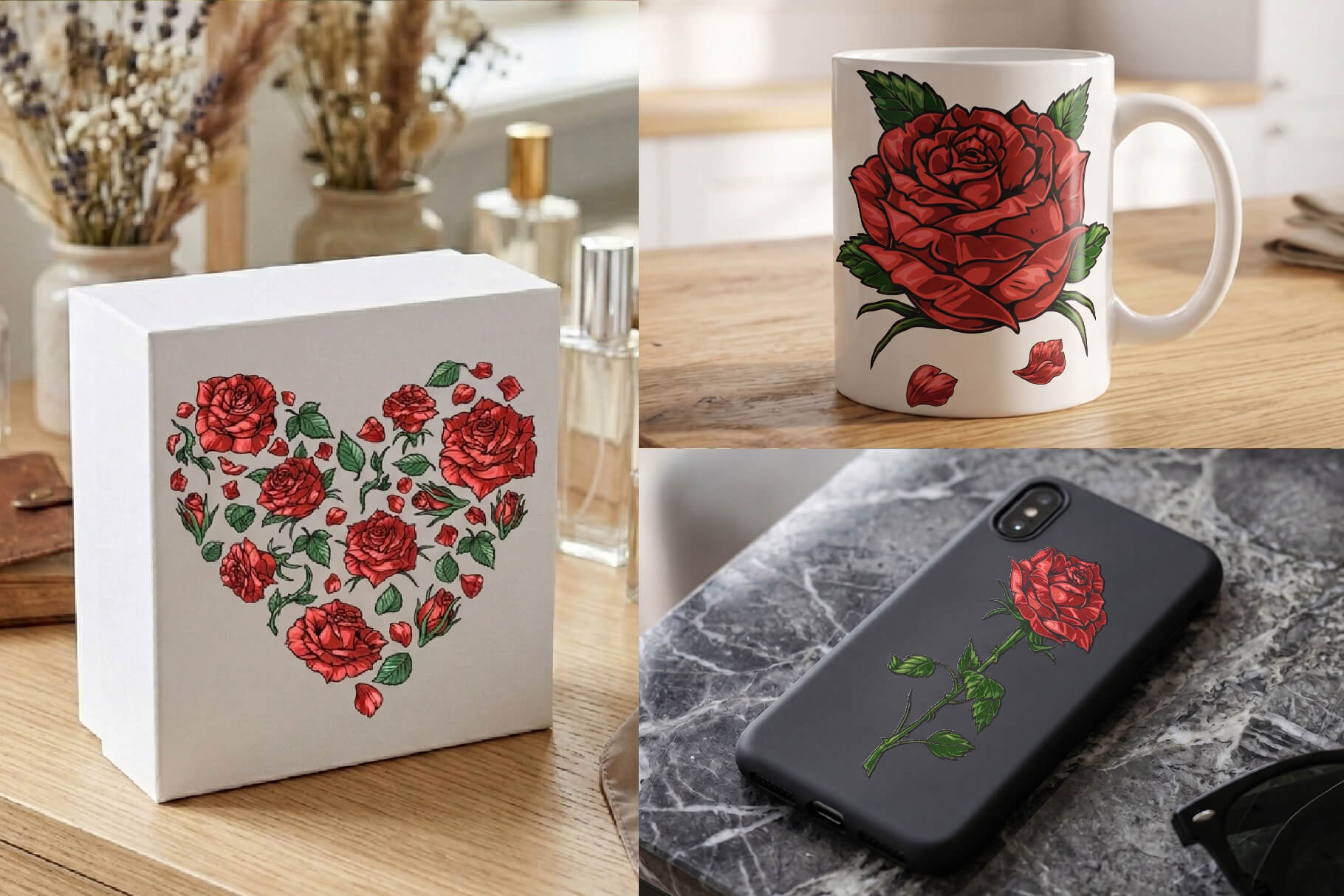 Roses Floral Illustrations (96)