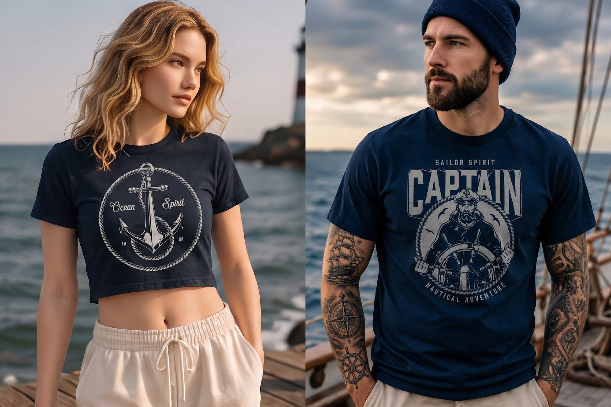 Vintage Nautical Logo Design Templates (41)