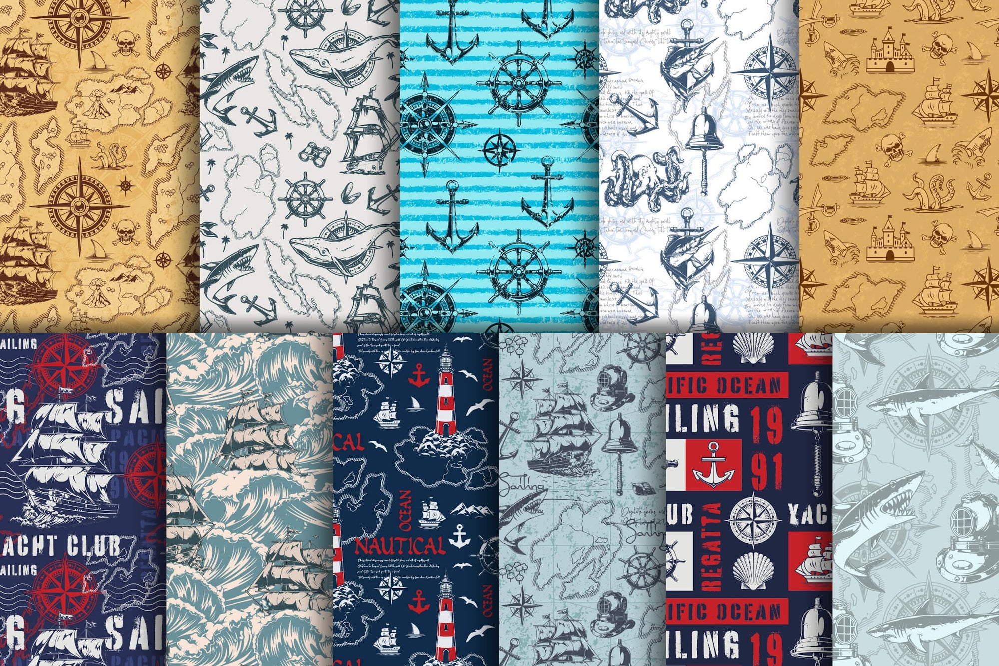 Vintage Nautical Patterns (33)