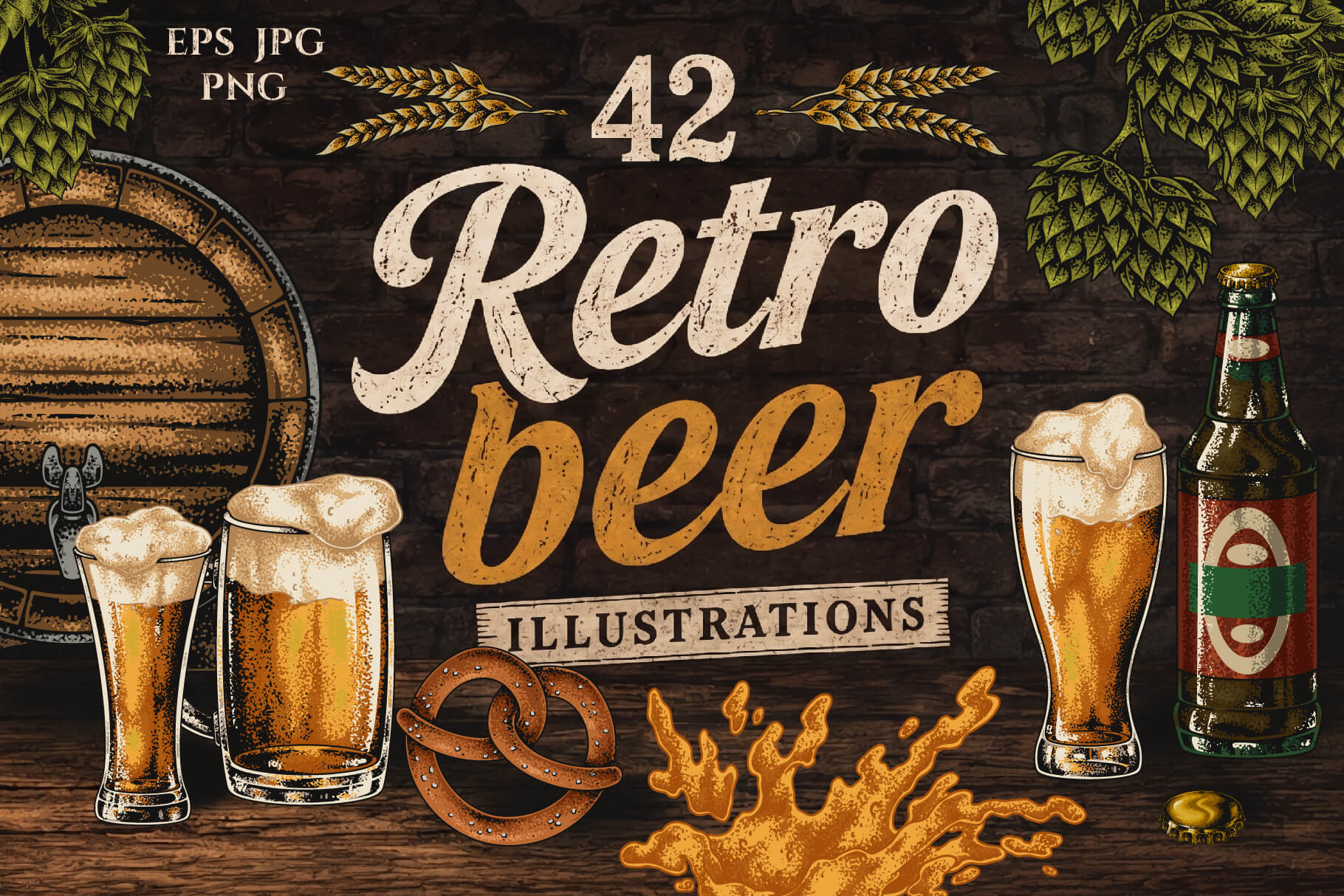Retro Beer Illustrations (42)