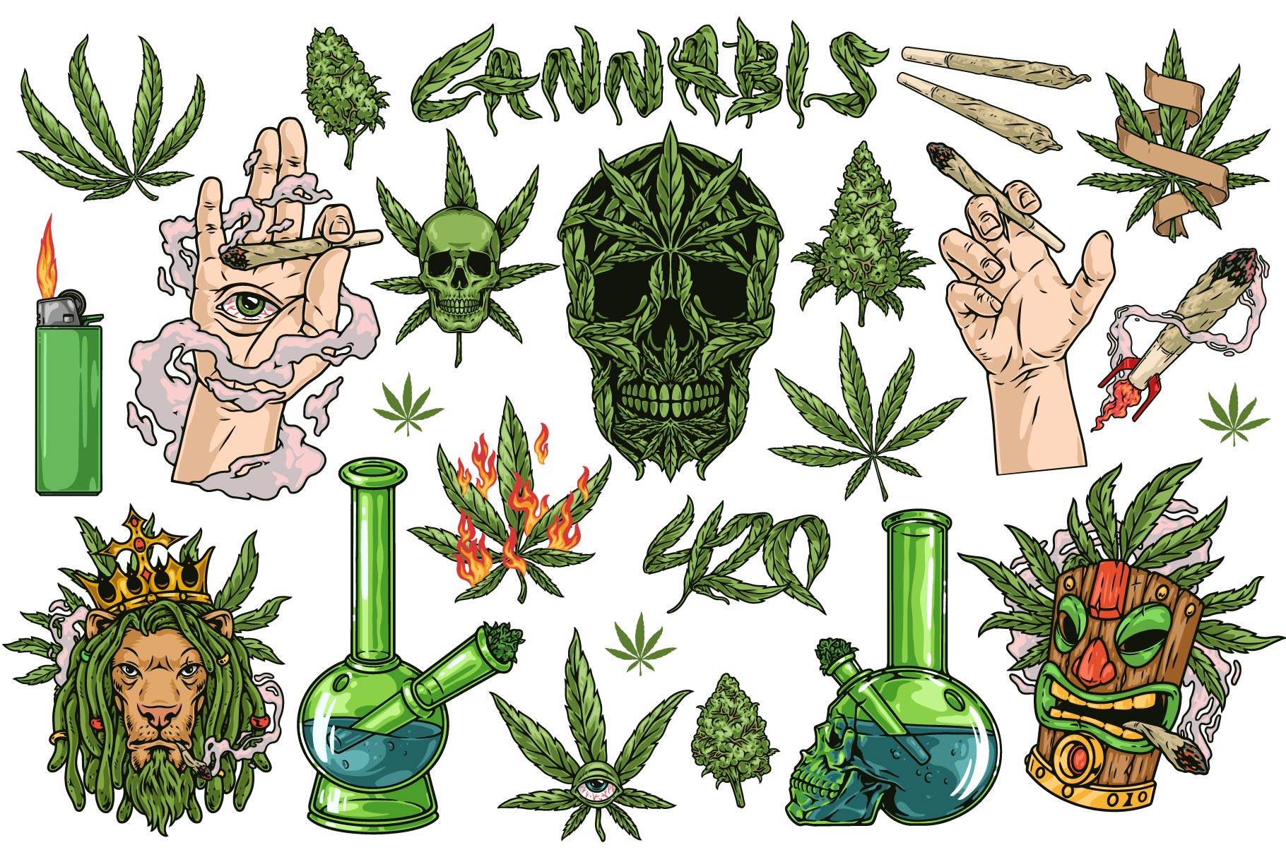 Cannabis Illustrations (23)