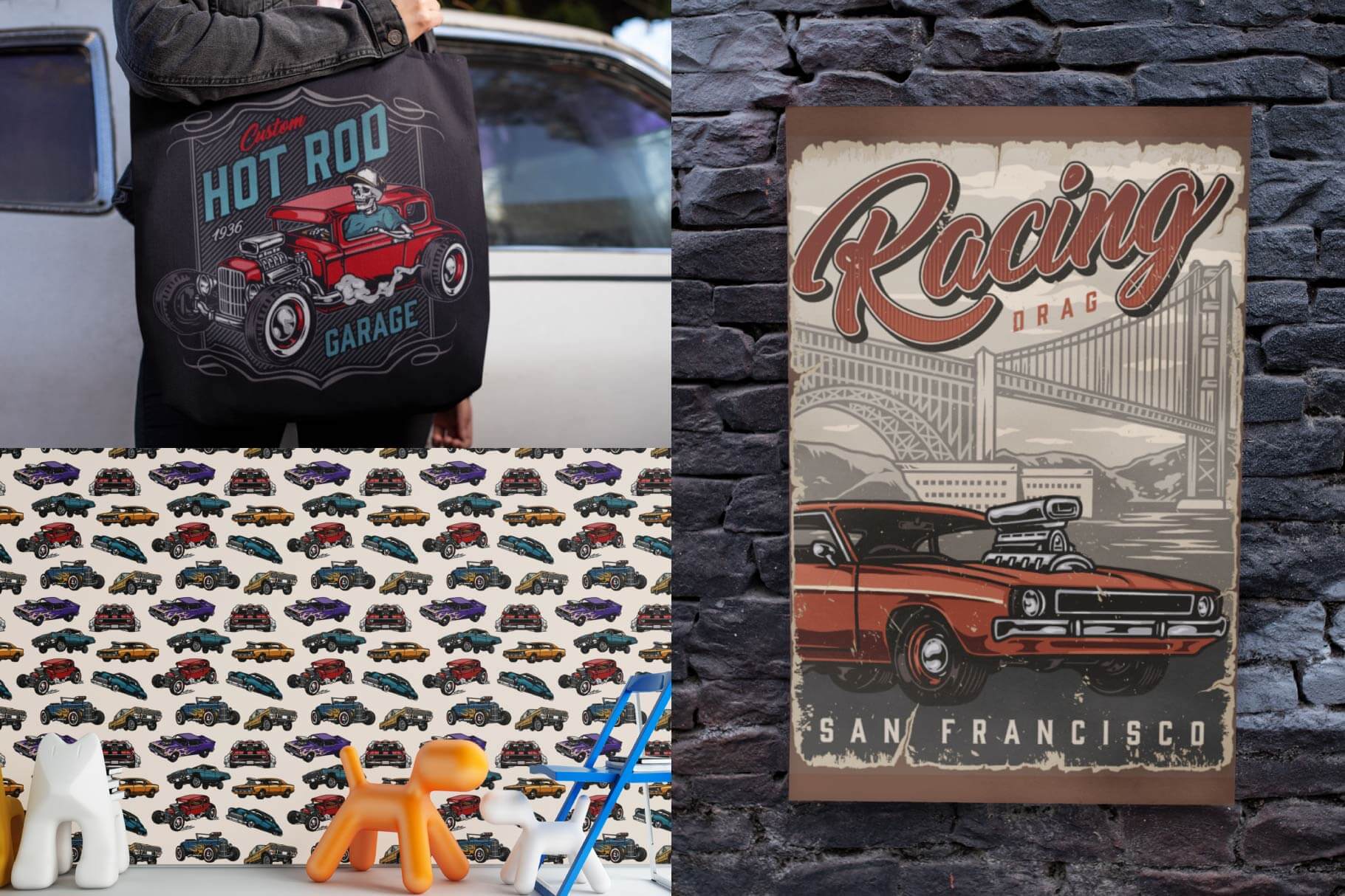 Custom Cars Illustrations (12)