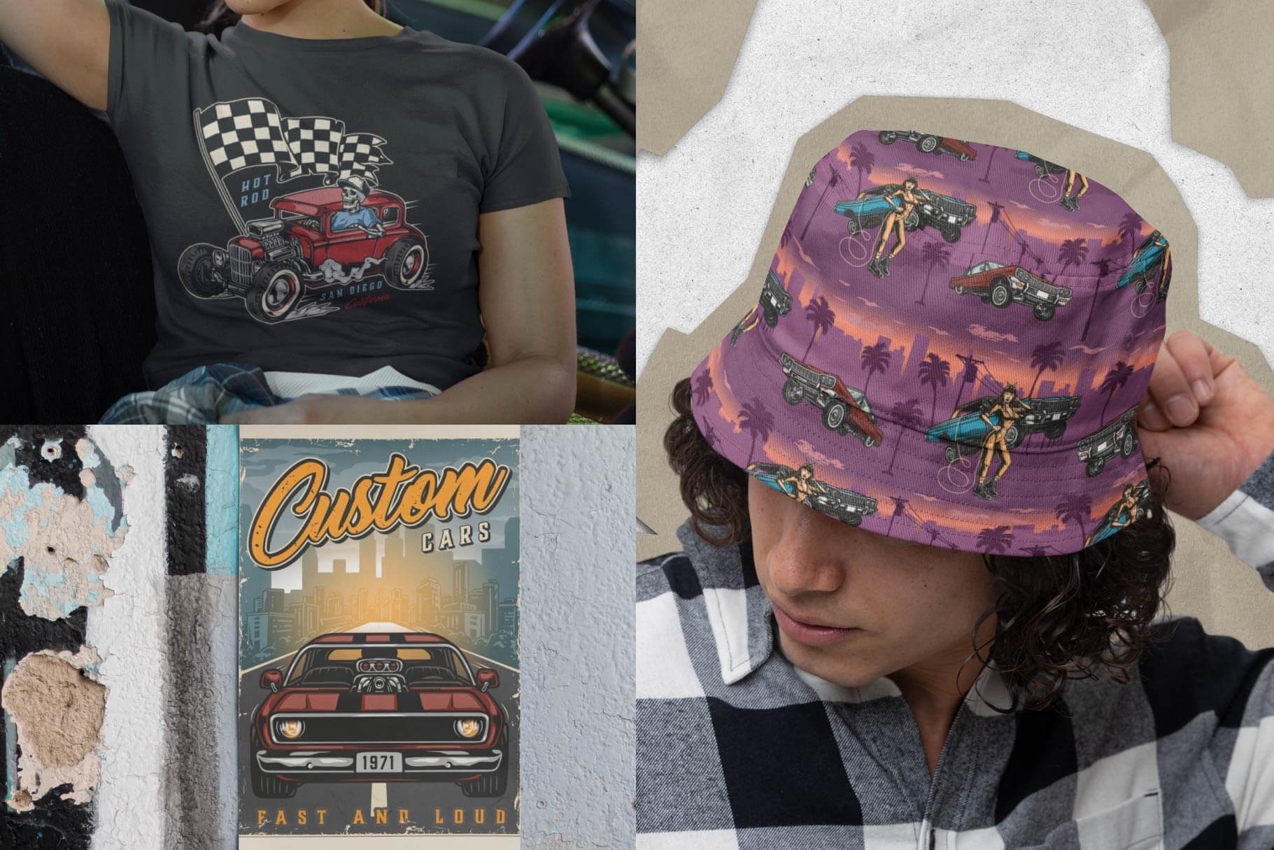 Custom Cars Illustrations (12)