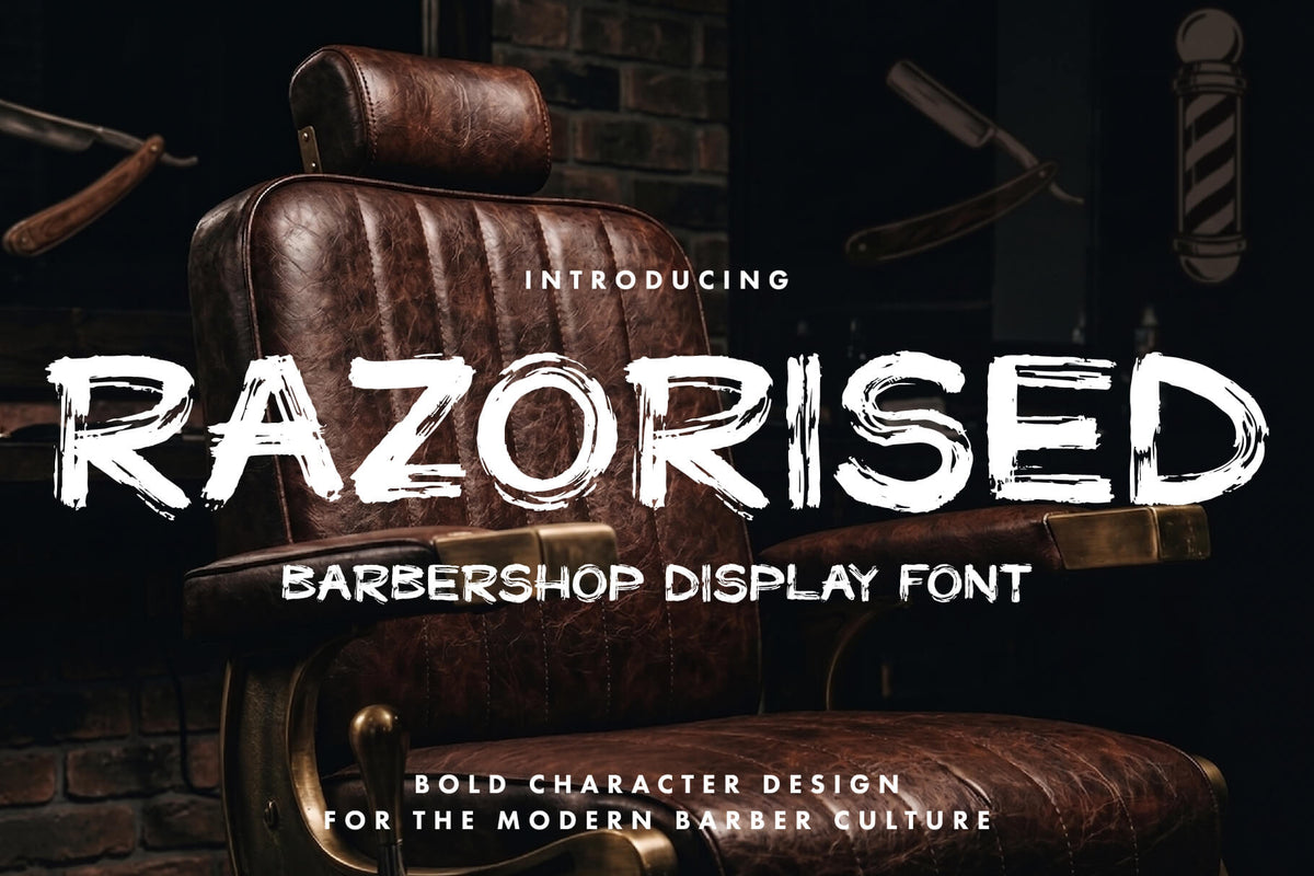 RAZORISED display font – cover
