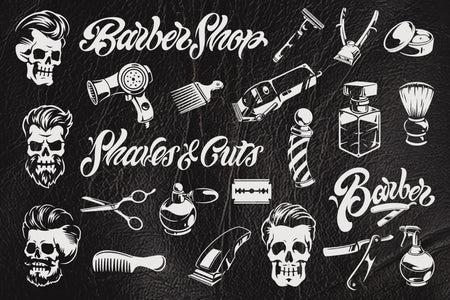 Bold Barbershop illustrations – preview 1