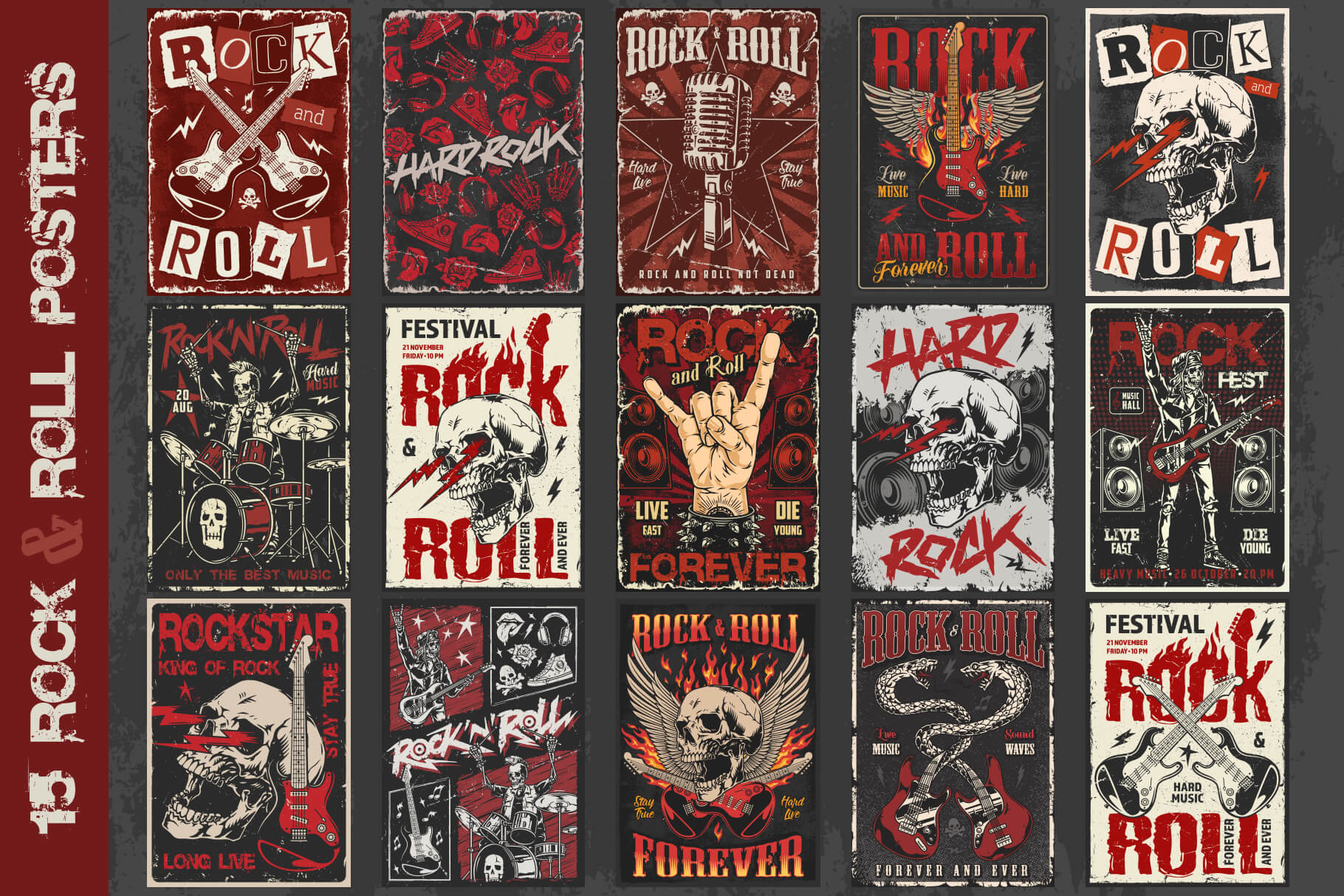 Rock and Roll Posters (15)