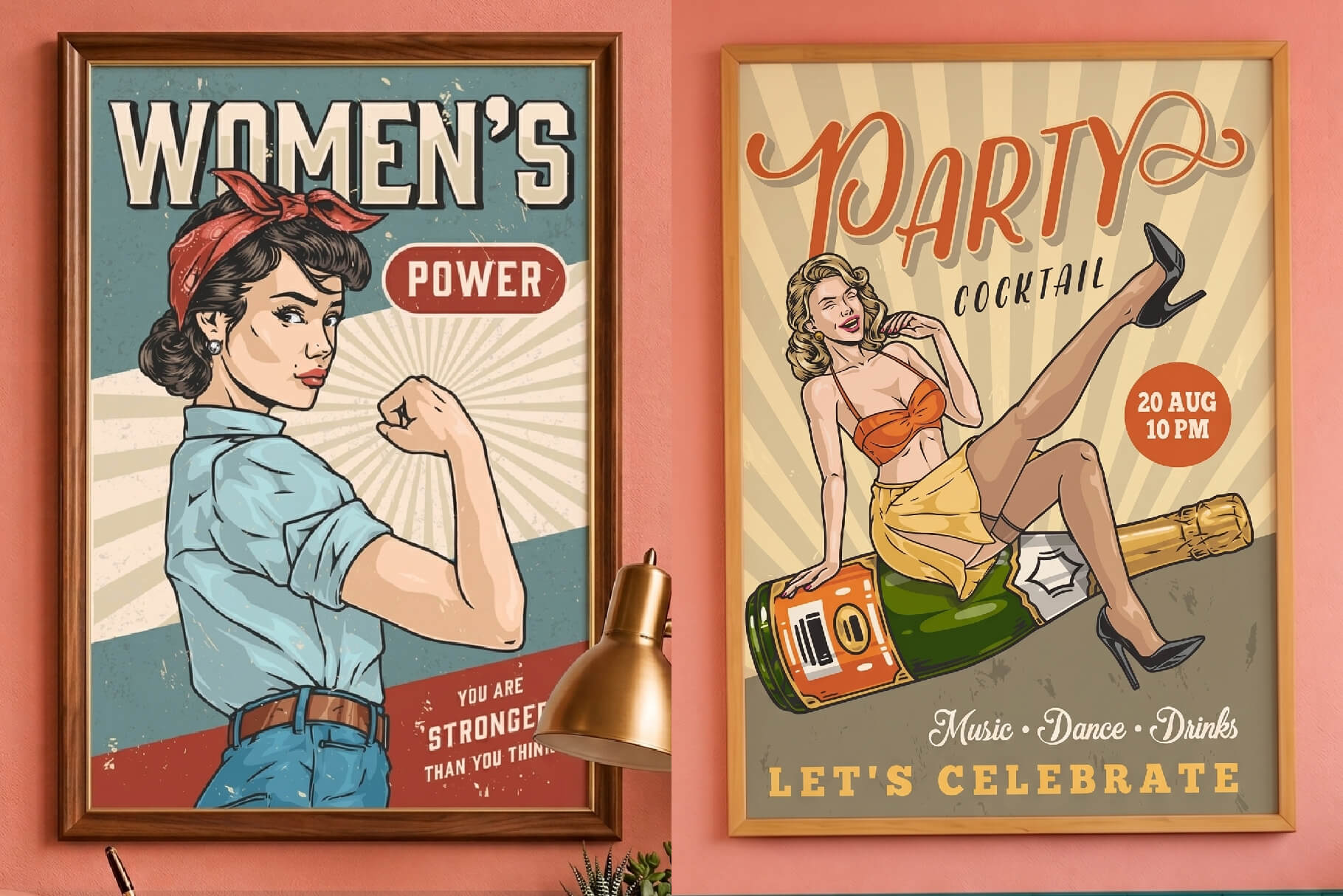 Retro Pin-Up Girls Poster Designs (45)