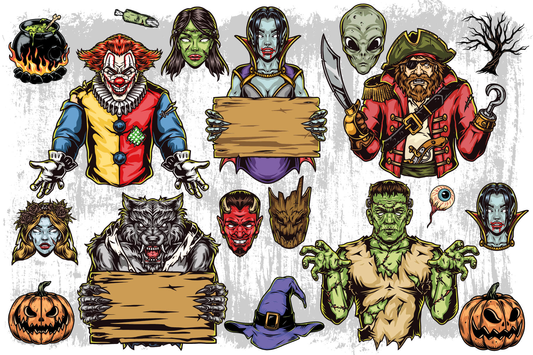 Halloween illustrations