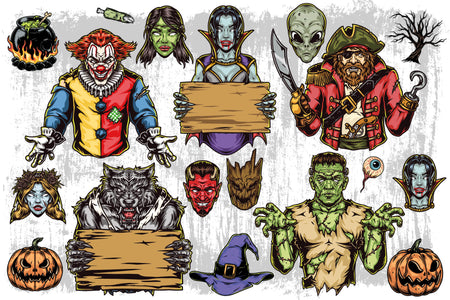 Halloween illustrations