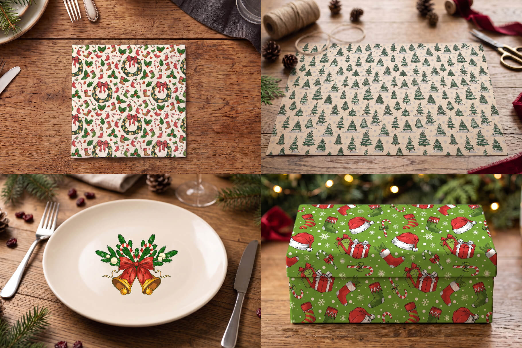 Classic Christmas Illustrations preview 9