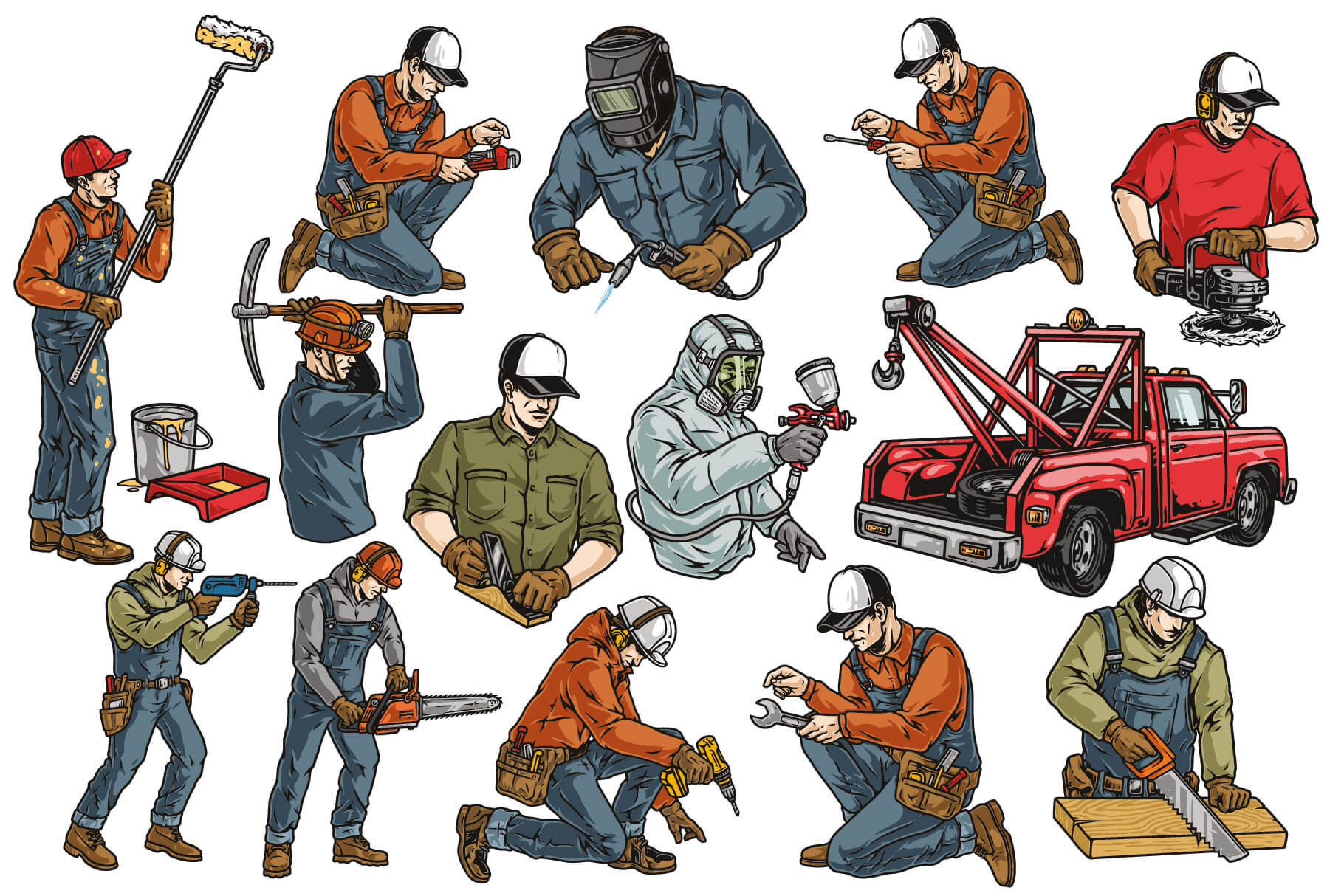 Handymen Illustrations (58)