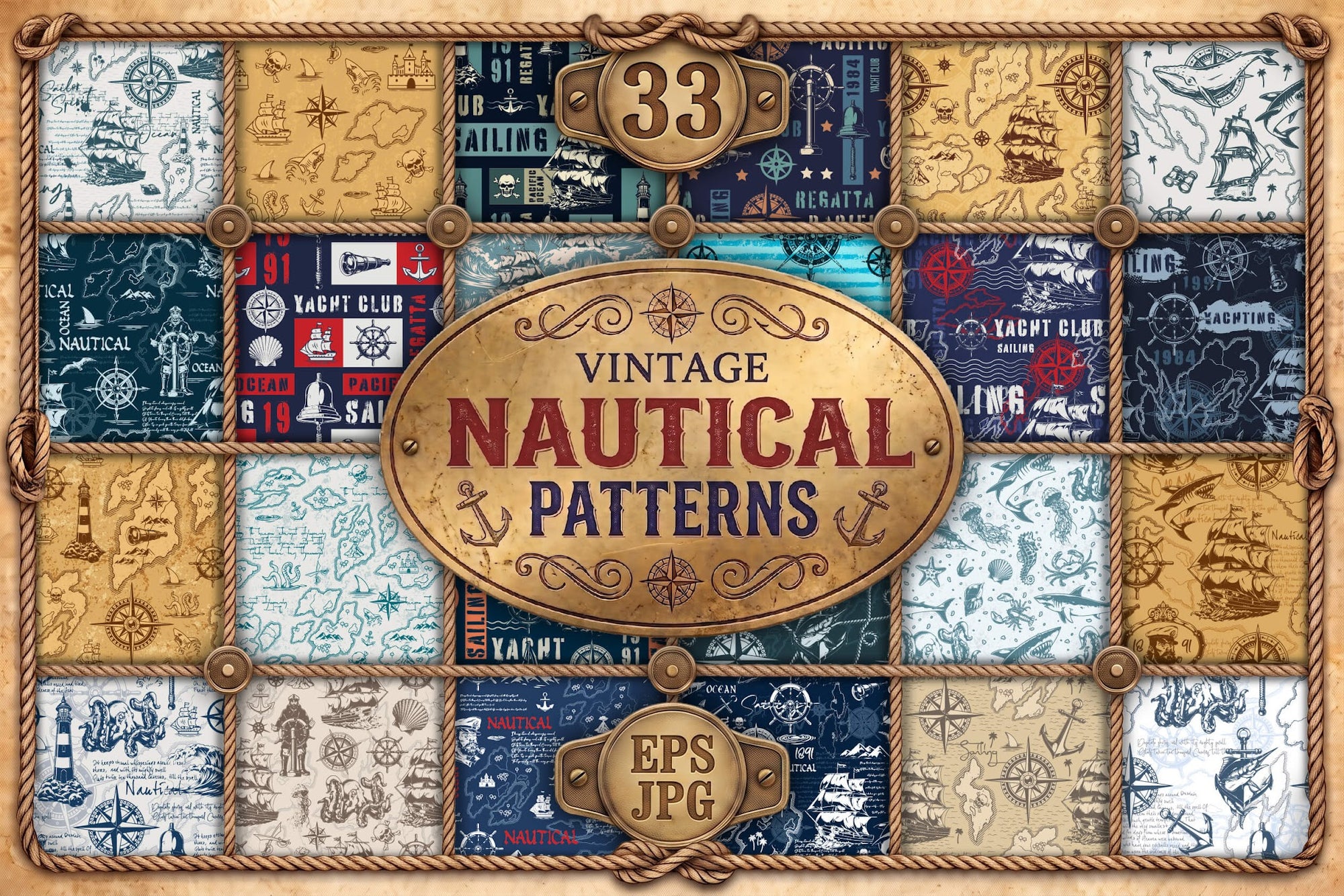 Vintage Nautical Patterns (33)