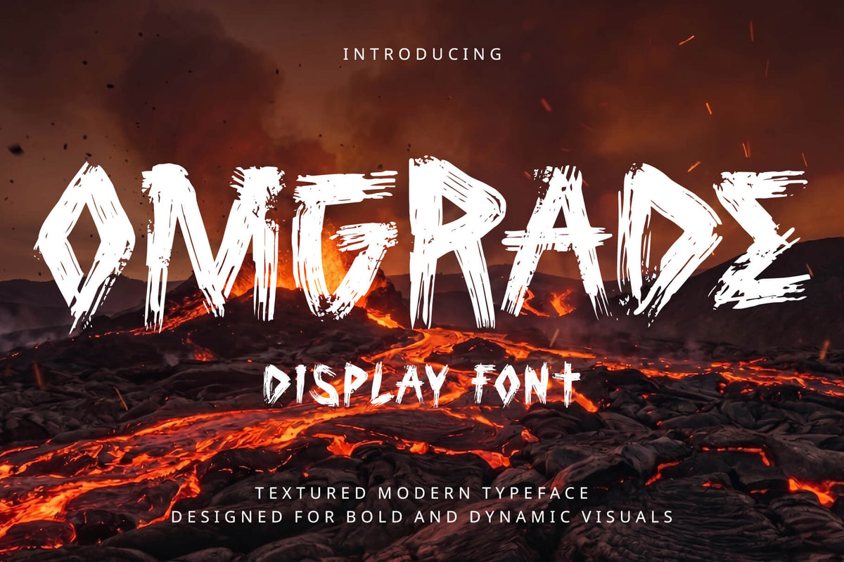 OMGRADE display font – cover
